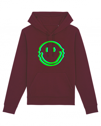 Trippy Smiley Burgundy