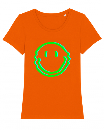 Trippy Smiley Bright Orange