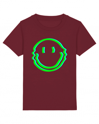 Trippy Smiley Burgundy