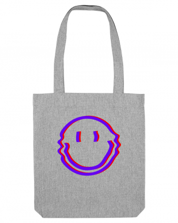 Trippy Smiley Heather Grey