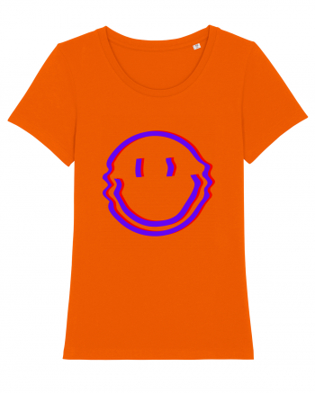 Trippy Smiley Bright Orange