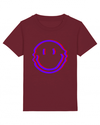 Trippy Smiley Burgundy