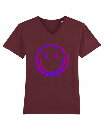 Trippy Smiley Burgundy