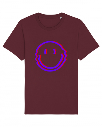 Trippy Smiley Burgundy