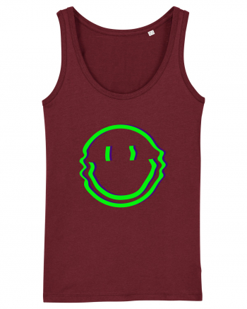 Trippy Smiley Burgundy