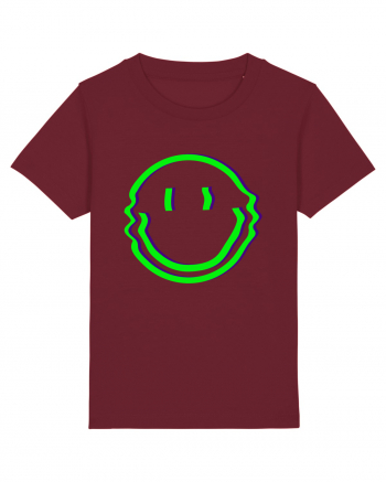 Trippy Smiley Burgundy