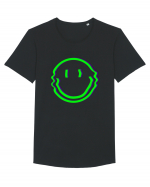 Trippy Smiley Tricou mânecă scurtă guler larg Bărbat Skater