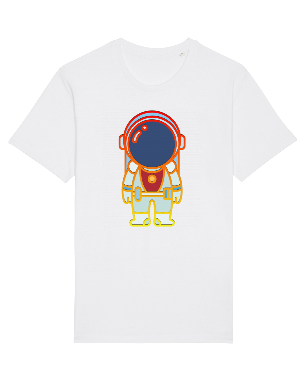 Tricou mânecă scurtă Unisex Rocker White