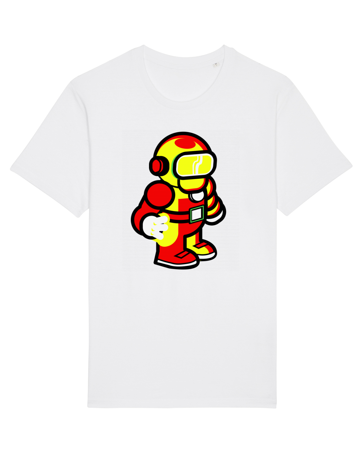 Tricou mânecă scurtă Unisex Rocker White