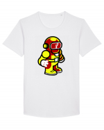 Space Man Tricou mânecă scurtă guler larg Bărbat Skater