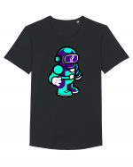 Space Man Tricou mânecă scurtă guler larg Bărbat Skater