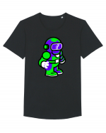 Space Man Tricou mânecă scurtă guler larg Bărbat Skater