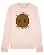 I'd Rather Be Lifting Bluză mânecă lungă Unisex Rise