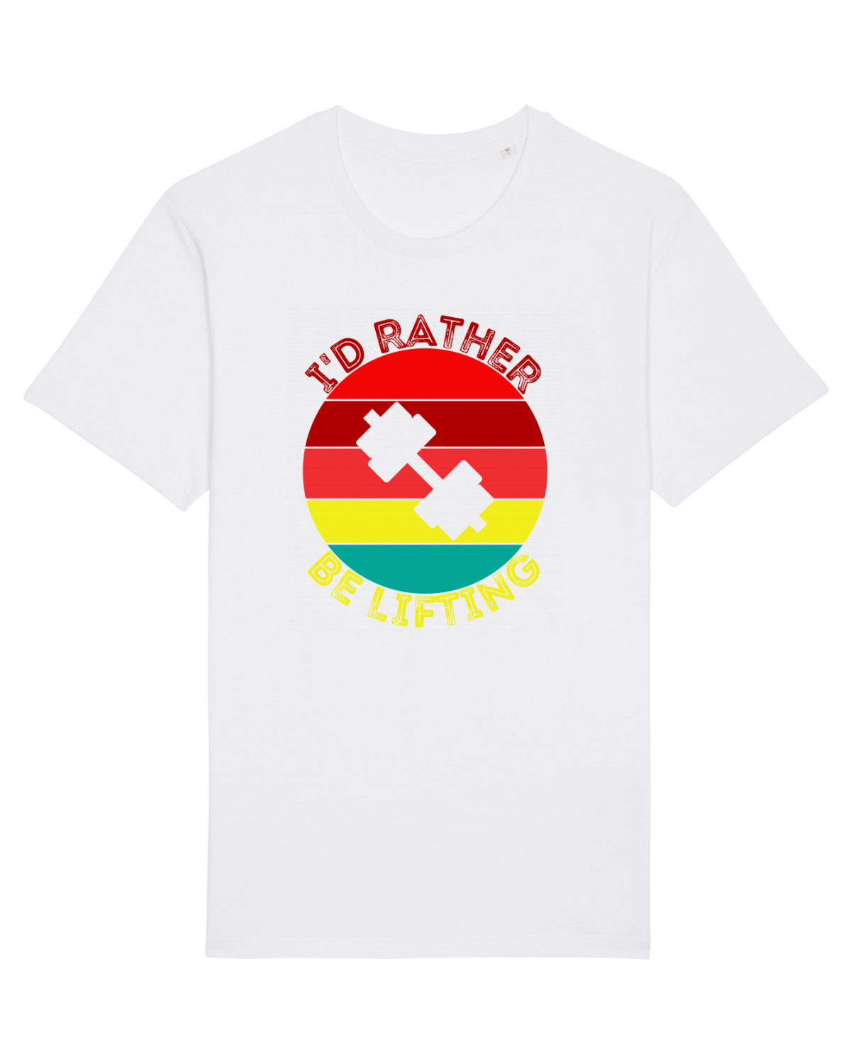 Tricou mânecă scurtă Unisex Rocker White