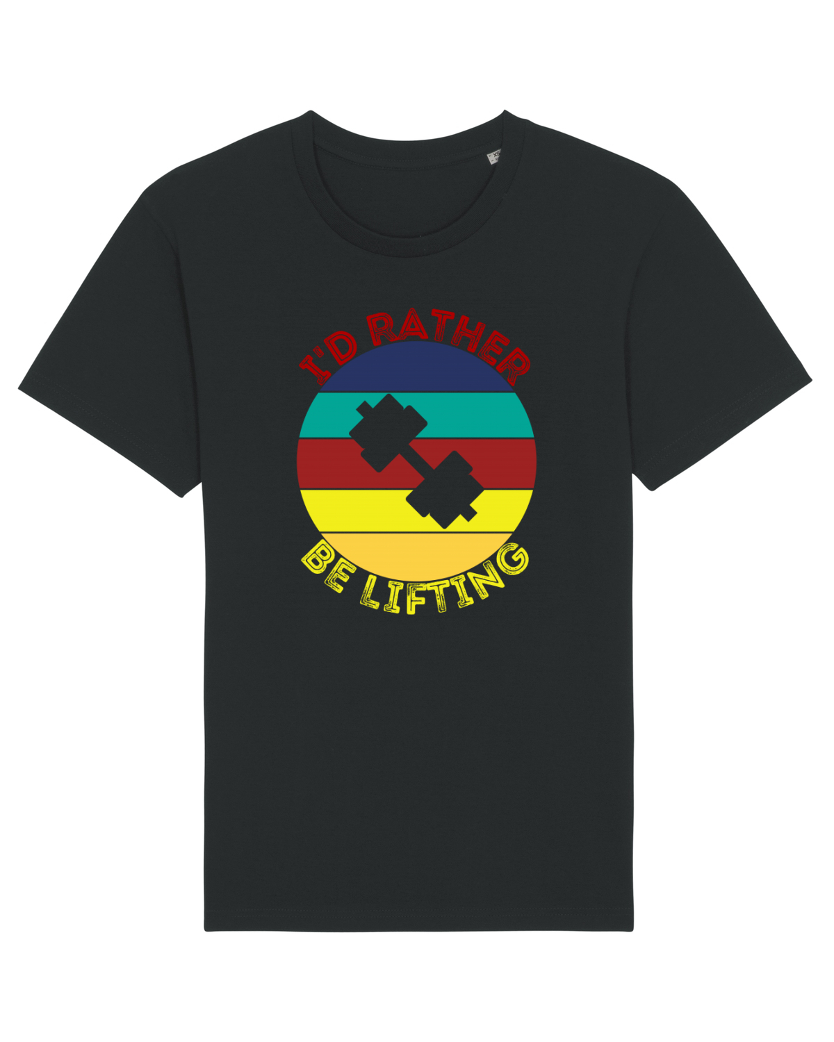 Tricou mânecă scurtă Unisex Rocker Black