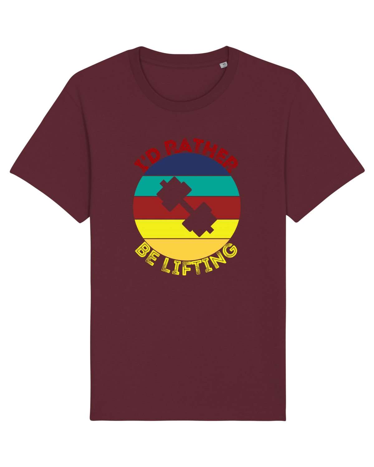 Tricou mânecă scurtă Unisex Rocker Burgundy