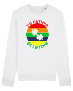 I'd Rather Be Lifting Bluză mânecă lungă Unisex Rise