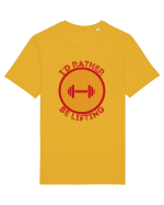 I'd Rather Be Lifting Tricou mânecă scurtă Unisex Rocker