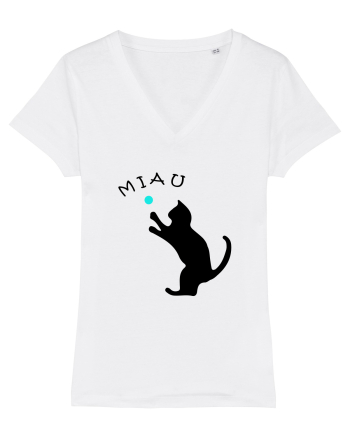Cat silhouette  White