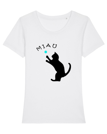 Cat silhouette  White