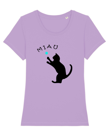 Cat silhouette  Lavender Dawn