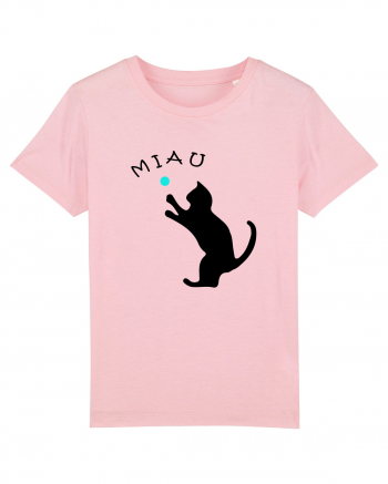 Cat silhouette  Cotton Pink