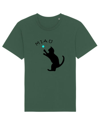 Cat silhouette  Bottle Green