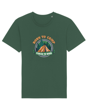 Born To Camp Forced To Work Bottle Green