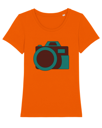 Aparat Foto Retro Vintage Bright Orange