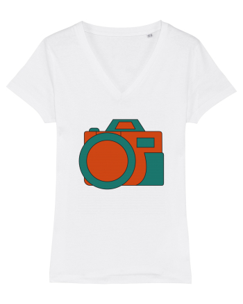 Aparat Foto Retro Vintage White