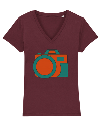 Aparat Foto Retro Vintage Burgundy