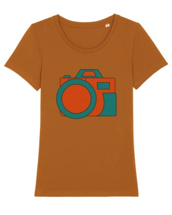 Aparat Foto Retro Vintage Roasted Orange