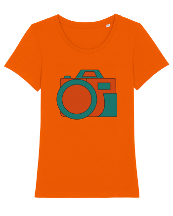 Aparat Foto Retro Vintage Bright Orange