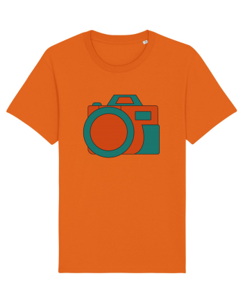 Aparat Foto Retro Vintage Bright Orange