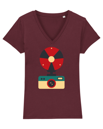 Aparat Foto Retro Vintage Burgundy