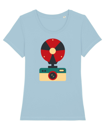 Aparat Foto Retro Vintage Sky Blue