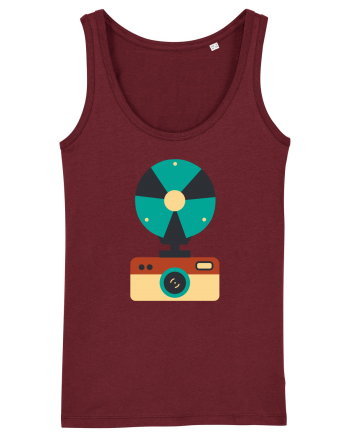 Aparat Foto Retro Vintage Burgundy