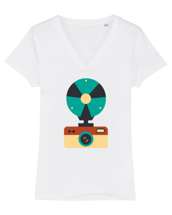 Aparat Foto Retro Vintage White