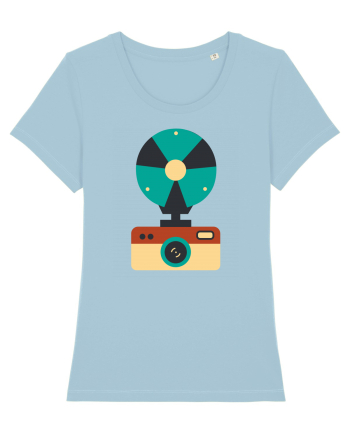 Aparat Foto Retro Vintage Sky Blue