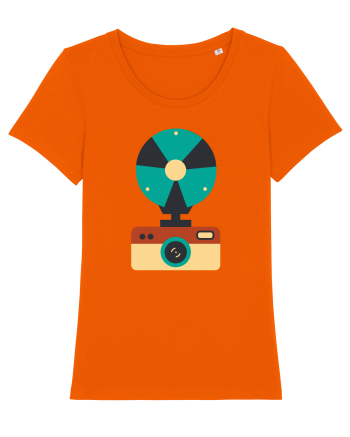 Aparat Foto Retro Vintage Bright Orange