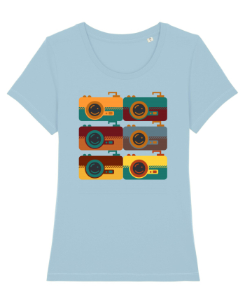 Aparat Foto Retro Vintage Sky Blue