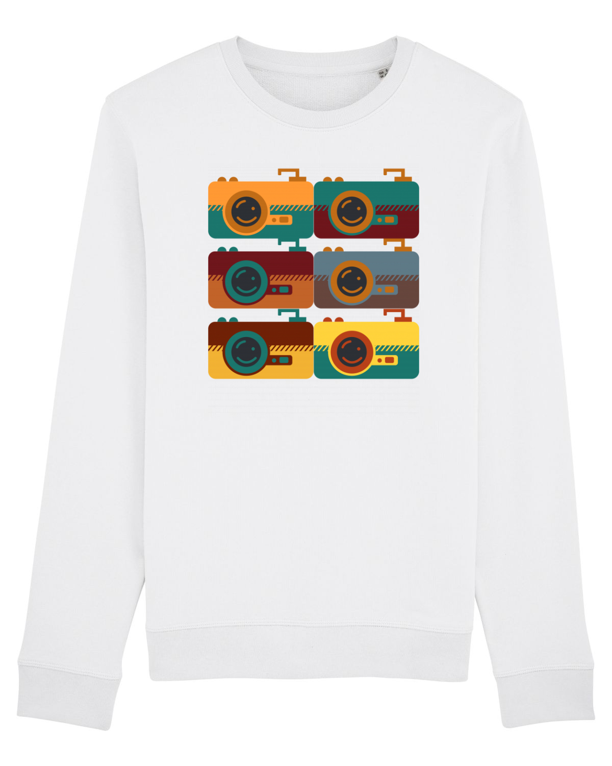 Bluză mânecă lungă Unisex Rise White