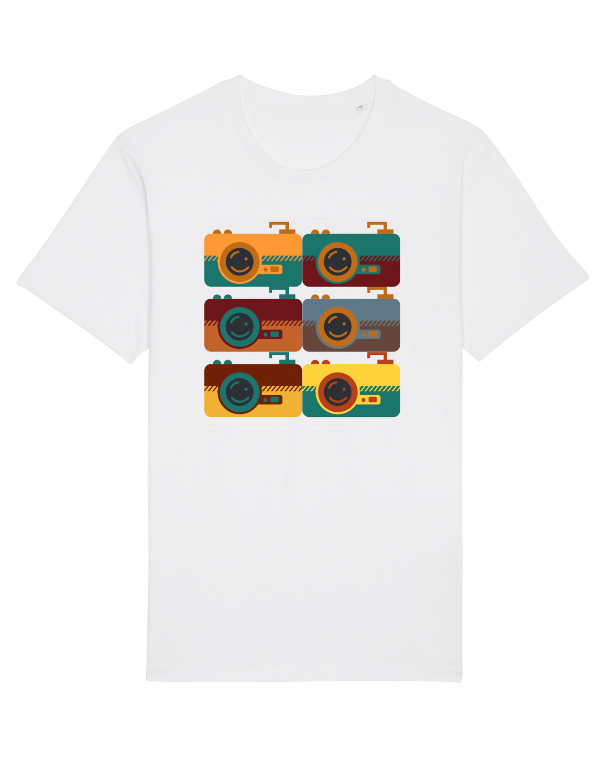 Tricou mânecă scurtă Unisex Rocker White