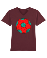 Pentru Iubitorii De Football  Tricou mânecă scurtă guler V Bărbat Presenter