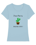 I have thorns Tricou mânecă scurtă guler larg fitted Damă Expresser