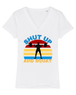 Gym Lovers Tricou mânecă scurtă guler V Damă Evoker