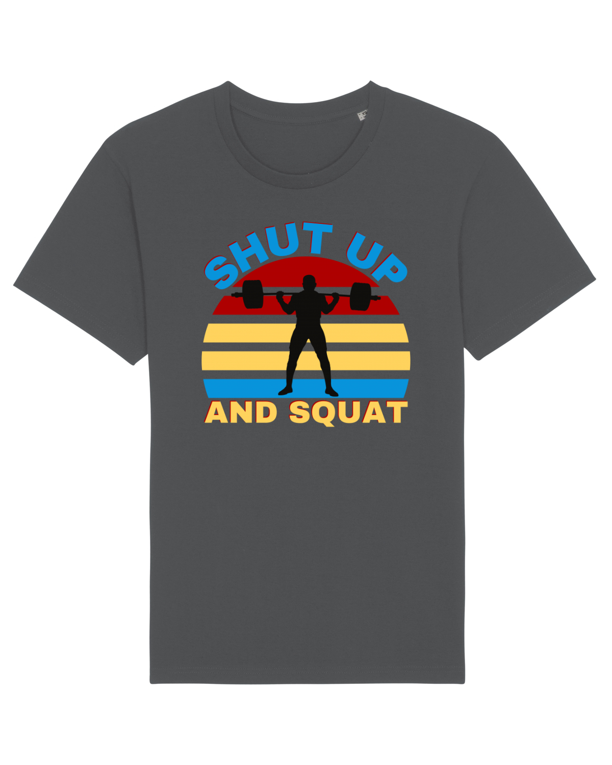 Tricou mânecă scurtă Unisex Rocker Anthracite