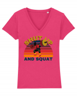 Gym Lovers Tricou mânecă scurtă guler V Damă Evoker