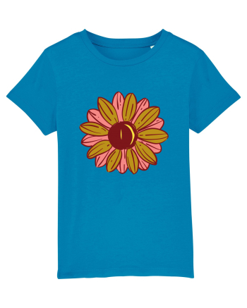 Retro Vintage Flower Azur