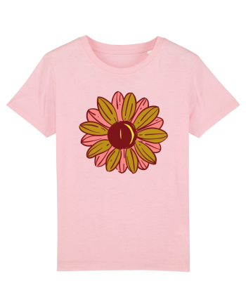 Retro Vintage Flower Cotton Pink